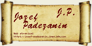 Jožef Padežanin vizit kartica